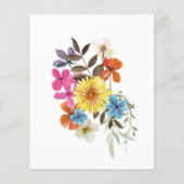 バジェットワイルドフラワー50周年記念招待状 (裏面)