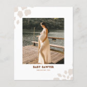 バジェットワイルドワイルドウエスト男の赤ちゃんシャワー招待状 チラシ (裏面)