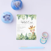 バジェットワイルドワンキリン赤ちゃんシャワー招待状 チラシ (シングル)