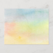 バジェットワイルドワンサファリアニマルベビーシャワー招待状 (裏面)