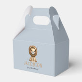 バジェットワイルドワンサファリアニマルボーイバースデーパーティー フェイバーボックス (裏面サイド)