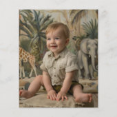 バジェットワイルドワンサファリ1st誕生日パーティー写真 チラシ (裏面)