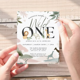 バジェットワイルドワンサファリ1st誕生日パーティー チラシ