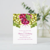 バジェットワインテイスティングバースデーパーティ招待状 (スタンド正面)