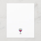 バジェットワインテイスティングバースデーパーティ招待状 (裏面)