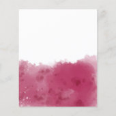 バジェットワインテイスティングパーティの招待状 (裏面)