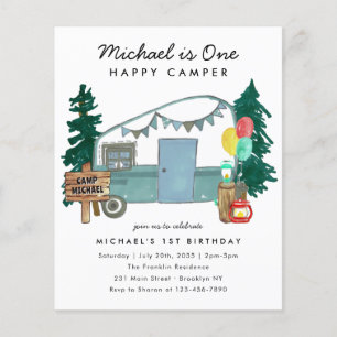 バジェットワンハッピーキャンパーウッズキャンピング1st誕生日