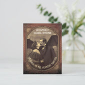 バジェットヴァンパイアキスヴィンテージハロウィーン招待状 インビテーションポストカード (スタンド正面)