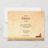 バジェットヴィンテージクリスマスレッドトラックホームスイートホーム (裏面)