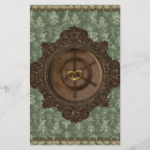 バジェットヴィンテージスチームパンク結婚式招待状 チラシ (裏面)