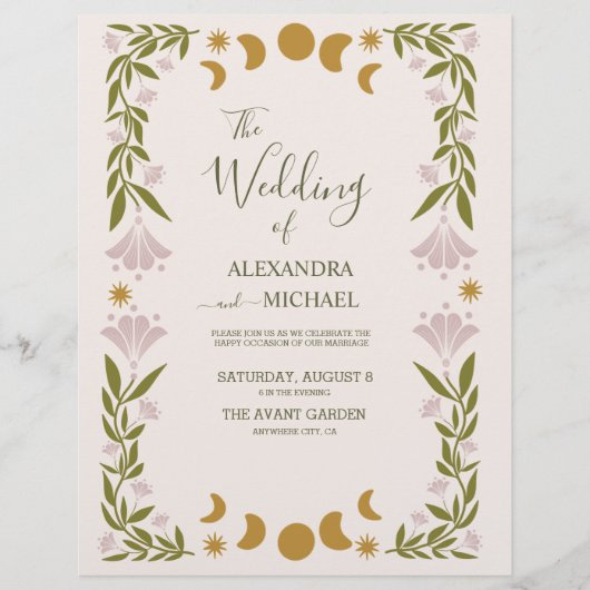 バジェットヴィンテージ神秘結婚植物学 チラシ (正面)