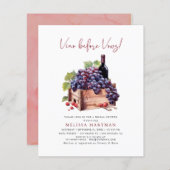 バジェットヴィーノウィズブライダルシャワー招待 (正面/裏面)