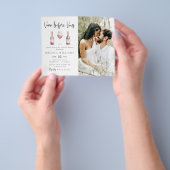 バジェットヴィーノウィーヴズフォトブライダルシャワー チラシ (手)