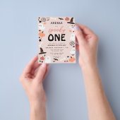 バジェット不気味キュートワンハロウィーン第1誕生日 チラシ (手)