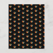 バジェット不気味ハローウィンパーティブラック招待状 (裏面)