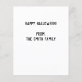 バジェット不気味ムーンハロウィンカード (裏面)