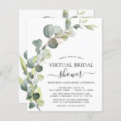 バジェット仮想ブライダルシャワーグリーナリーユーカリ (正面/裏面)