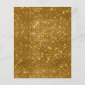 バジェット任意の年齢の誕生日パーティー金ゴールドディスコボール チラシ (裏面)