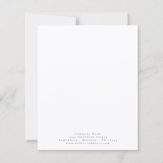 バジェット会社のロゴ任意の色メリークリスマスカード (裏面)