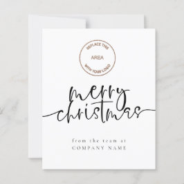 バジェット会社のロゴ任意の色メリークリスマスカード