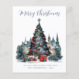 バジェット伝統的クリスマスシーンクリスマスカード