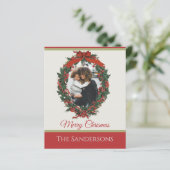 バジェット伝統的ホリデーフォトリースクリスマス (スタンド正面)