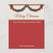 バジェット伝統的ホリデーフォトリースクリスマス (裏面)