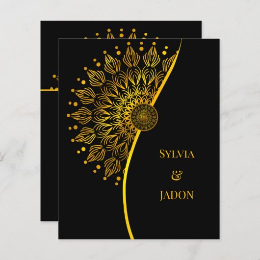 バジェット伝統的マンダラクラシックエレガント贅沢 (正面/裏面)