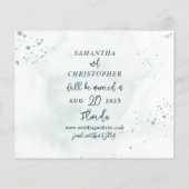 バジェット保存日付の水の色ユーカリ (裏面)