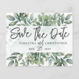 バジェット保存日付の水の色ユーカリ