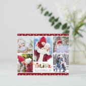 バジェット信じクリスマス可愛い5フォトホリデーカード (スタンド正面)