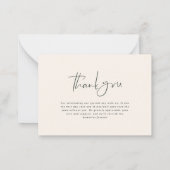 バジェット優雅なウェディング感謝していユー柑橘系植物学 ノートカード (裏面)