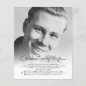 バジェット写真お祝いオブライフ昼食会招待状 (正面)