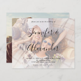 バジェット写真とビッグネーム横型結婚写真