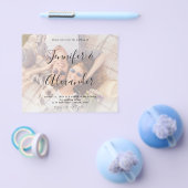 バジェット写真とビッグネーム横型結婚写真 チラシ (シングル)