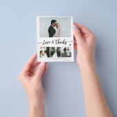 バジェット写真の白黒結婚の感謝していあなた チラシ (手)