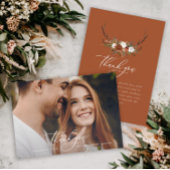 バジェット写真エレガントなウェディング感謝していyou terracotta エンクロージャーカード