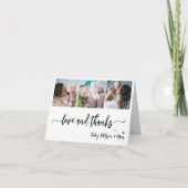 バジェット写真エレガントコラージュ赤ん感謝していだシャワー ノートカード (正面)