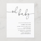 バジェット写真オベビー赤ちゃんシャワー チラシ (正面)