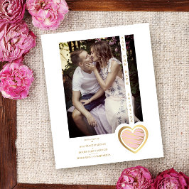 バジェット写真シックエレガントピ淡い色のンク&金ゴールドハート