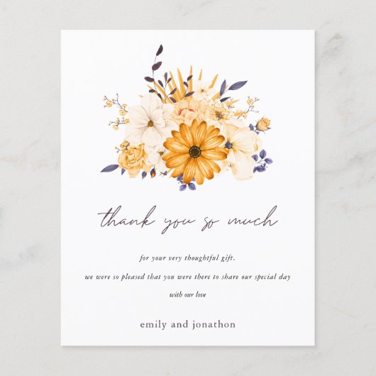 バジェット写真フローラ結婚イエローの感謝 (正面)