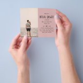 バジェット写真ブライダルシャワー結婚婚約 チラシ (手)