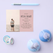 バジェット写真ブライダルシャワー結婚婚約 チラシ (シングル)