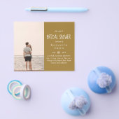 バジェット写真ブライダルシャワー結婚婚約 チラシ (シングル)