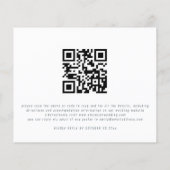 バジェット写真ホワイト花模様が私たちの結婚式の招待に参加 (裏面)