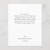 バジェット写真モダンシック手書き感謝 (裏面)