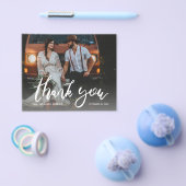 バジェット写真モダン書道2サンキューフライヤー チラシ (シングル)