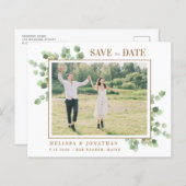 バジェット写真ユーカリの緑の日を保存 (正面/裏面)