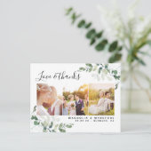 バジェット写真ユーカリ結婚プトゥスありがとう ポストカード (スタンド正面)