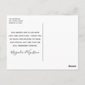 バジェット写真ユーカリ結婚プトゥスありがとう ポストカード (裏面)